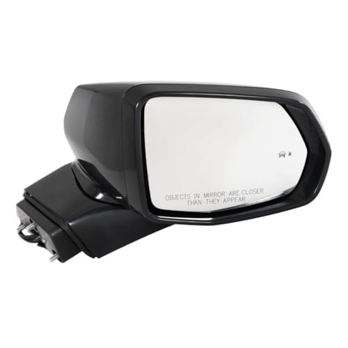 HDNAHEQ Mirrors Passenger Right Side Heated for Chevy for Blazer Base/L 19-21 & /RS/North 19-22 & LT 20-22 Hand Without Auto-Dimming Paintable Manual Folding Power-Glass Adjustment