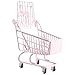 Mini Handcart Zakupy Wózek Użytkowej: Miniaturowy Mały Koszyk Supermarketowy Miniaturowy Zakupy Spożywczy Kosz Desktop Przechowywanie Uchwyt Zabawki