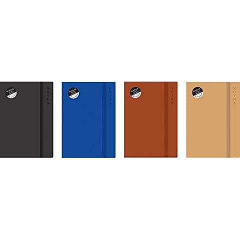 EasyNote A5 notebook - soft touch rustic cover x 1 single book Cover