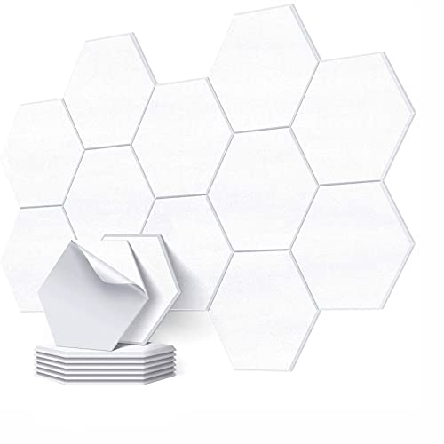 Deecam Hexagon Acoustic Panels 6 Pack, 12' X 10' X 0.4' High...