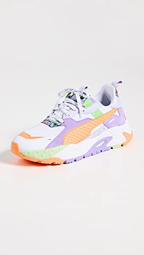 PUMA Womens Rs-Trck Feelin' Extra Lace Up Sneakers Shoes Casual - Orange, Purple, White2