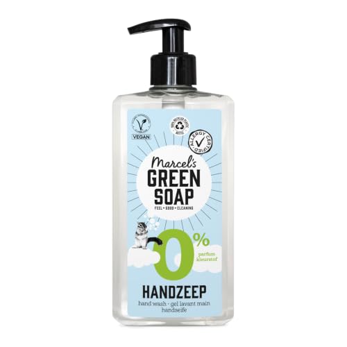 Marcels Green Soap - Hand Soap 0% - Allergy Certified - For sensitive skin - No perfume - Vegan - 100% recycled plastic bottle - Refillable - 250 ml