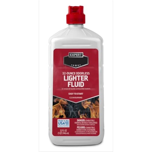 Charcoal Lighter Fluid Double-Filtered Fast Ignition for Briquets and Lump Charcoal