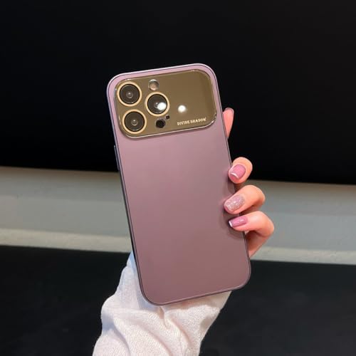 Coque ultra-mince iPhone 12 violet foncé mate protection verre