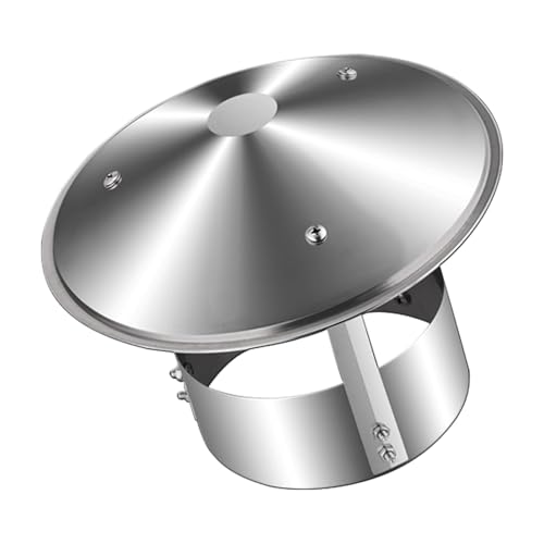 Comignolo In Acciaio Inox Per Camino, ComignolO Terminale Circolare, Comignolo Antivento Antipioggia, Fumaiolo ComignolO Canna Fumaria Camino Cappello(150 mm(5.906 in))