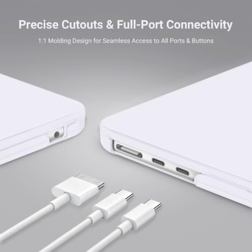 Image of MOSISO Compatible with MacBook Air 15 inch Case M5 M4 M3 M2 2026 2025-2023 | Model A3448 A3241 A3114 A2941, Scratch-Resistant Ultra-Thin Protective Hard Shell Case Cover, White
