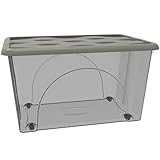Photo Gallery contenitore con coperchio e 4 ruote box portaoggetti 60 lt storage salvaspazio sovrapponibile scatola 60x40x33 organizer multiuso organizzazione casa bagno ufficio (grigio talpa) Photo Gallery contenitore con coperchio e 4 ruote box portaoggetti 60 lt storage salvaspazio sovrapponibile scatola 60x40x33 organizer multiuso organizzazione casa bagno ufficio (grigio talpa)