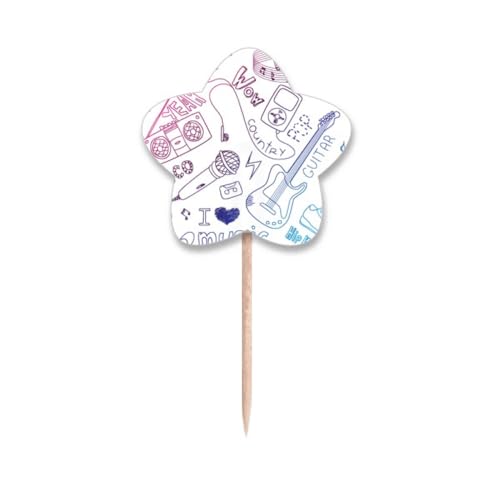 Piques à cupcakes musique et casque : décoration originale pour célébrer votre passion