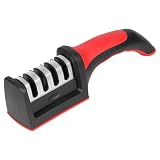 NileHome 4-in-1knife sharpener, 3-Stage knife sharpeners for kitchen knives pocket/tumbler knife sha