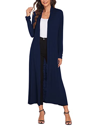 Image of Bluetime Women Floor Length Open Front Cardigan