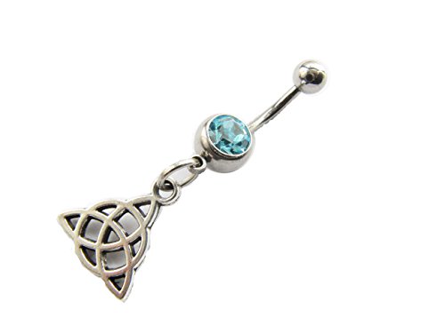 Irish Celtic Knot Belly Ring Piercing. Bohemian Handmade Jewellery. Navel Ring.Hippie Body Jewelry. Boho Belly Button Ring.