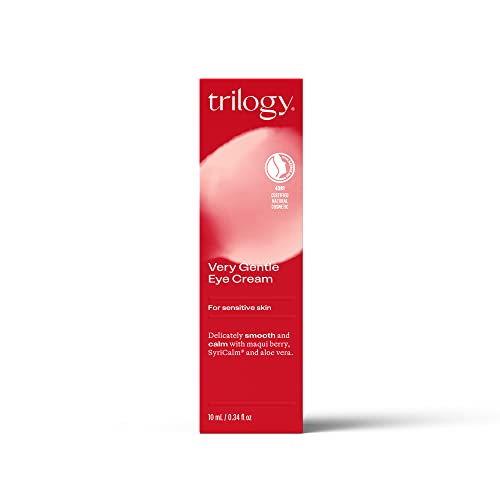 Trilogy Very Gentle Eye Cream, 0.34 Fl Oz - For Sensitive Skin - Smooth & Calm With Maqui Berry, Syricalm® & Aloe Vera - Made In New Zealand - Clean, Natural Beauty #TOP3