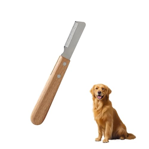 Image of Pet Comb, Dog and Cat Grooming Tool, Hair Cutting Scissors Alternative for Daily Care, Ideal for Shedding Control and Mat Removal