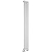 Price comparison product image Milano Aruba White Vertical Single Oval Panel Radiator - 1780mm x 236mm