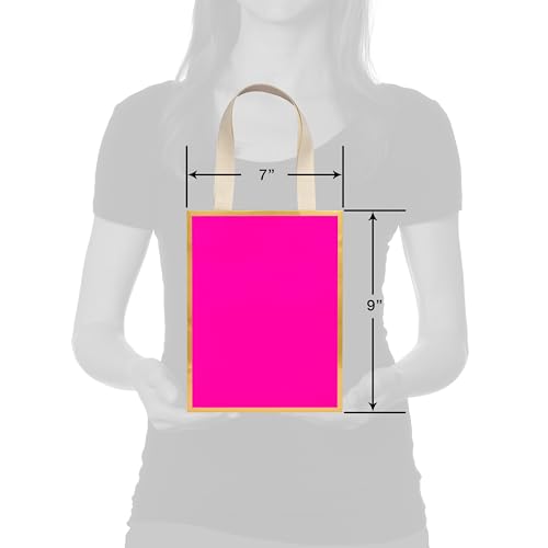 Image of Papyrus 9 inch Medium Gift Bag (Pink and Gold) for Birthdays, Weddings, Anniversaries and All Occasions (1 Bag)