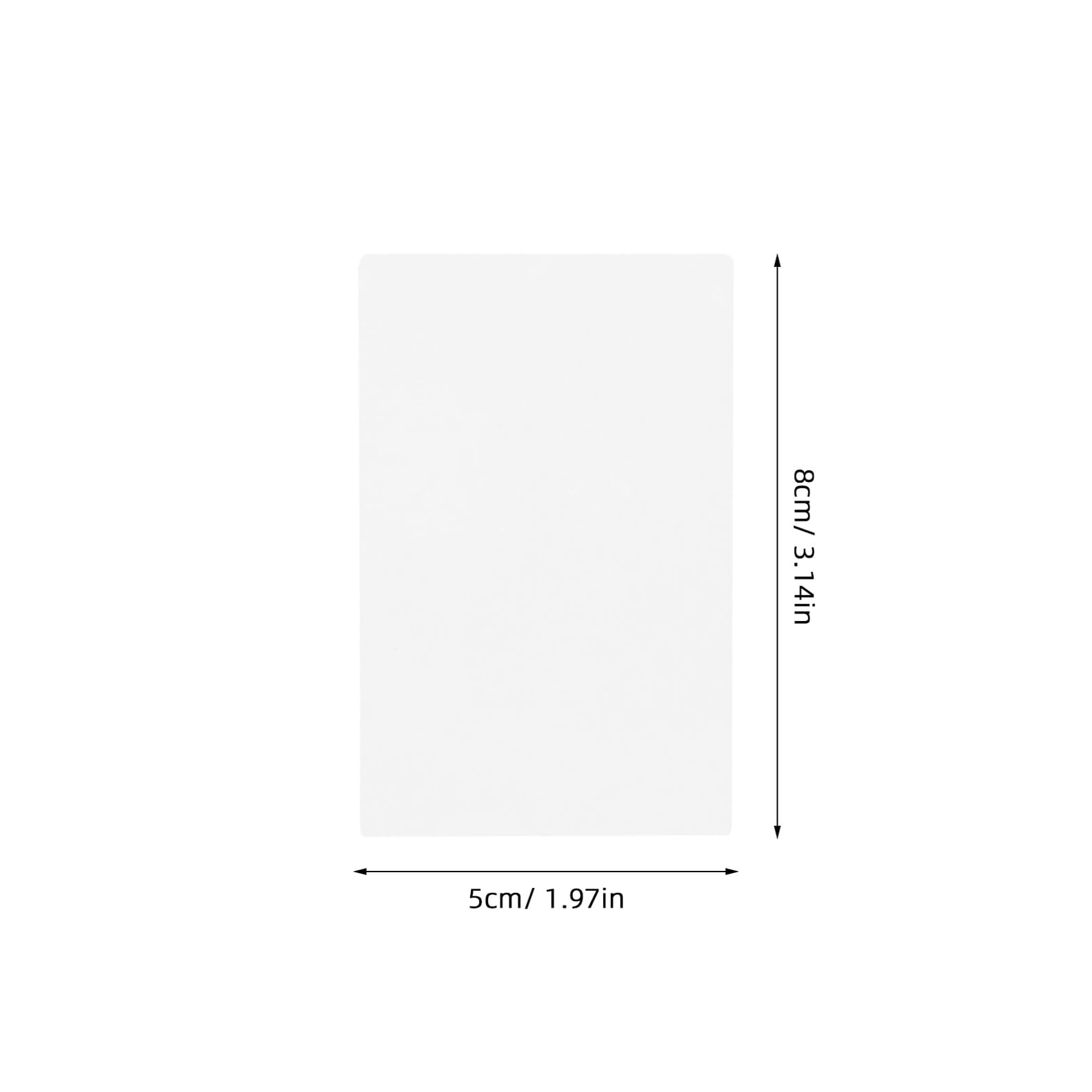 Mobestech 1000 Étiquettes Autocollantes Transparentes Rectangulaires 80X50 MM Adhésif Puissant Imperméable Protection Renforcée pour Scellage de Colis Boîtes et Enveloppes Usage
