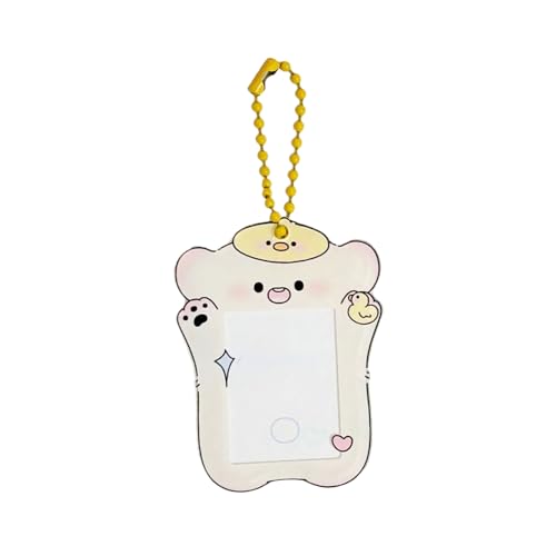 Photocard Holder Korean Popular Photo Card Holder with Keychain Identity Car Holder Pendant Keychain Student Card Sleeve