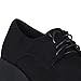 Altamoda Zapatos de Mujer Blucher con Plataforma y Cordones de Ante Negro Imagen de Altamoda Zapatos de Mujer Blucher con Plataforma y Cordones de Ante Negro
