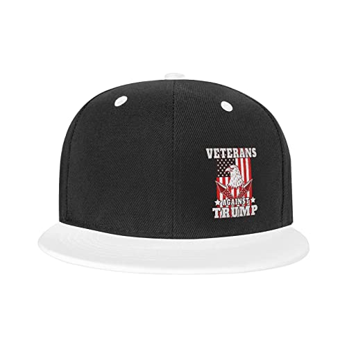 Veterans Against Trump Eagle USA Democrat Unisex Trucker Hat Adults Men Women Teen Adjustable Hip Hop Baseball Cap White