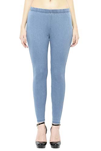 Image of Frenchtrendz Women's Slim Fit Mid Rise Stretchable Cotton Modal Spandex Jegging Pull On