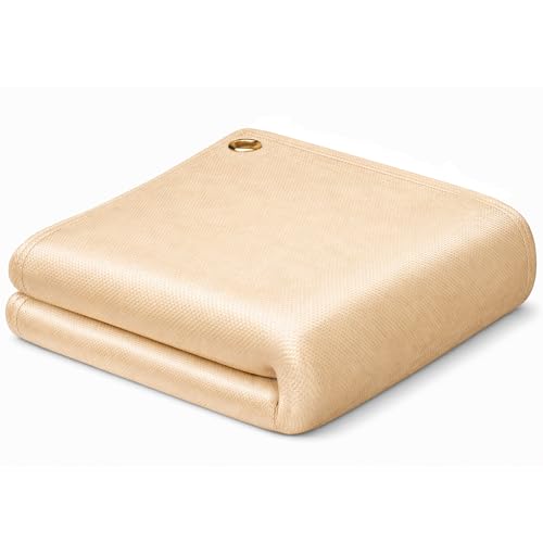 Heavy Duty Welding Blanket 6x8FT 1000F Heat Resistant Fiberglass Flame Retardant Reusable Welding & Fire Blanket for Industrial Home BBQ & Emergency Use