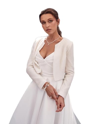 Knitted bridal jacket, mohair jacket for bride, knitted wedding cardigan, warm mohair jacket, wool cardigan for bride, knitted ivory coat, sweater for wedding dress, bridal top