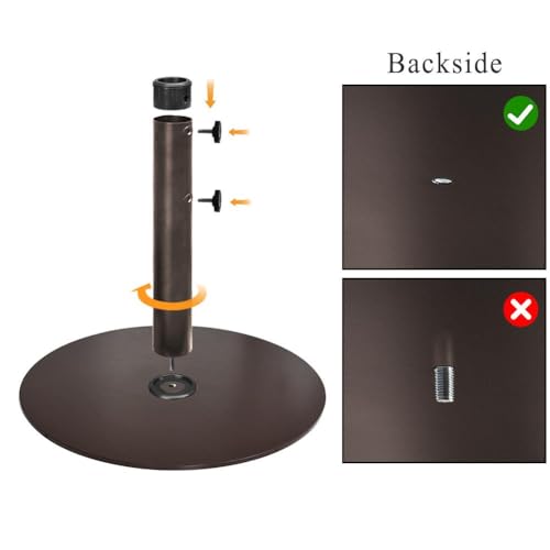 Soporte para paraguas resistente de 63,5 kg con bolsa de arena extra 8