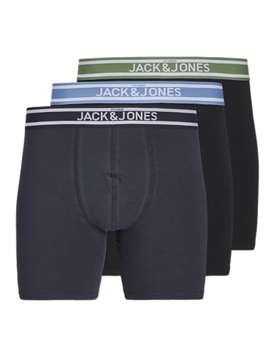 Bóxer Jacteddy Jack & Jones elástico pack de 3 calzoncillos confort total