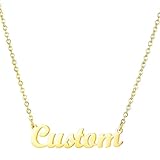 GXFCNNYY Personalised Necklace for Women Custom Name Necklaces for Girls - Personalised Gifts (18K Gold)