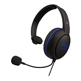 HyperX Cloud Chat Headset – Official Playstation Licensed for PS4, Clear Voice Chat, 40mm Driver, Noise-Cancellation Microphone, Pop Filter, in-Line Audio Controls, Lightweight, Reversible (Renewed)