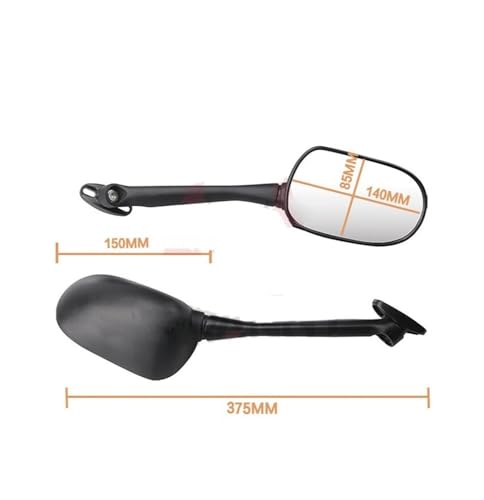 Espejos retrovisores para CBR500R antirreflejos con visión angular de manillar 3