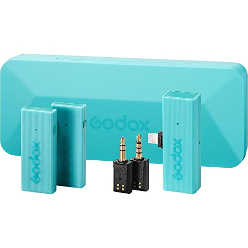 Image of GODOX MoveLink Mini LT 2-Person Wireless Microphone System for Cameras & iOS Devices (Macaron Green)