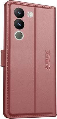 Image of AIBEX Compatible for Oppo A79 5G Flip Cover Leather Finish | Inside TPU with Card Pockets | Wallet Stand | Complete Protection Flip Case - Brown