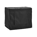 Amazon Basics Durable Dog Metal Crate Cover - 24-Inch, Black