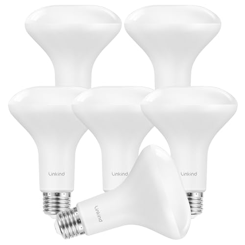 Image of Linkind 6-Pack BR30 LED Flood Light Bulbs Indoor, 10W=65W 850 Lumens 2700K