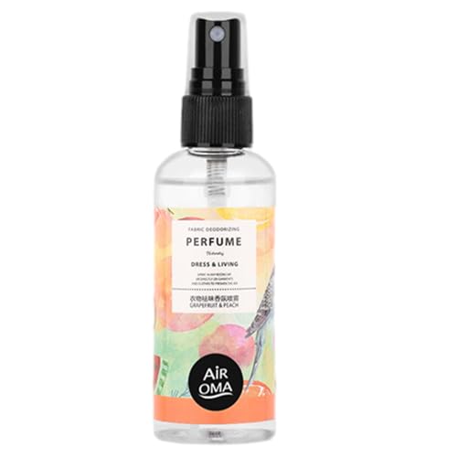 Espray para eliminar el olor de la ropa, spray para eliminar el olor de la ropa, 100 ml, spray de tela natural y niebla eliminadora de olores, aroma de aromaterapia, ambientador portátil para baño