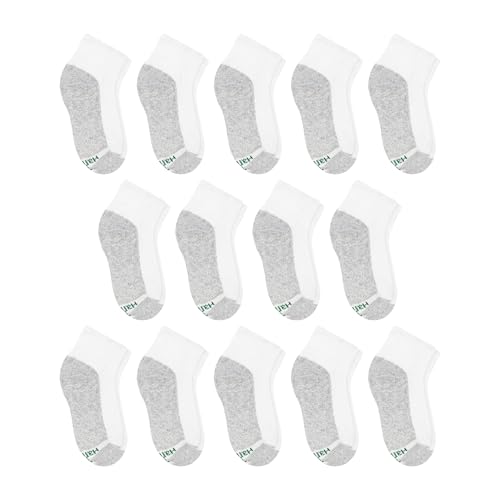 Image of Hanes Boy's Red Label Comfort Cotton Ankle Socks (12 Pack)