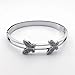 New 2026 Fashion Crystal ButteRIFly Bangel Bracelets For Women Stainless Steel Silver Color Wedding Bracelet Party Gift Jewelry B9528S03 Trendy Jewelry Fashion Festival Party