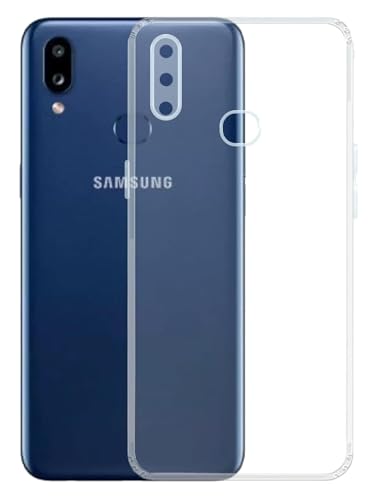 Image of COVERBLACK Soft Rubber Silicon Clear Back Cover Compatible Model for Samsung Galaxy A10s - Transparent