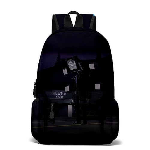 Xinchangda Juego Mochila para inodoro Mochila para niños Speakerman Estudiantes Mochila Escolar Titan TV Hombre Papelería Almacenamiento Bolsa escolar, Tipo 3, 47 * 31 * 18cm