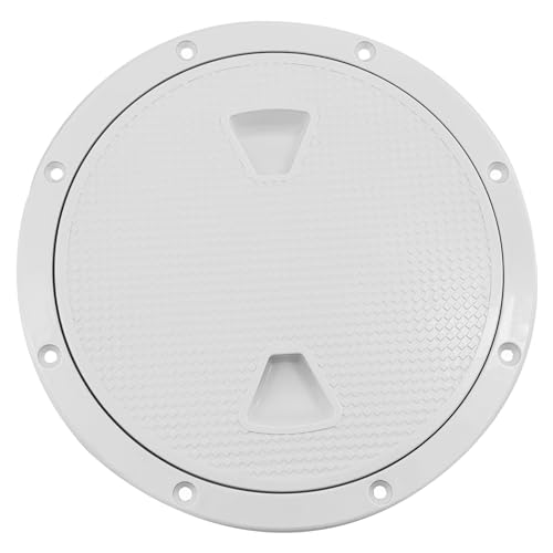 Plaque d'inspection plastique blanc vis 20,3 cm trappe visite marine yacht