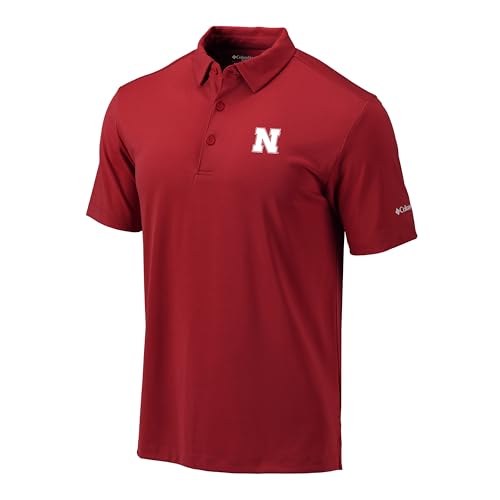 Columbia Univ of Nebraska Cornhuskers Golf Men's Lightweight Casual Golf Polo