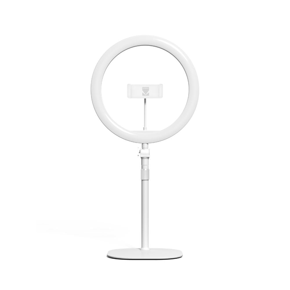 – 10" Desk LED Ring Light for Selfies, Videos & Online Conferencing