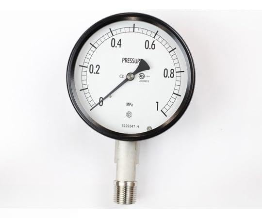 長野計器 密閉型圧力計 100&Phi; 立形A枠 0.1MPa 検査証明書付 BE101930.1M