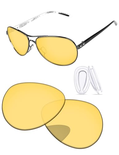 Image of Replacement Lenses & Nosepads for Oakley Feedback OO4079 59mm Sunglass - Precision Fit, UV Block & Impact Resistant
