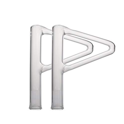 ☆Pacchetti: 2 tubo Thiele 2Pcs Triangolo Bicchiere Punto Di Fusione Tubo Di Misura Cristalleria Analizzatore Thiele Tubo Labware Capillare Attrezzatura/Transparent/Come mostrato
