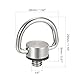 sourcing map 2 Stück Kameraclip - 1/4 Stecker 1.02 Breite D Ring Scharnier Halter Edelstahl für Kamera Handgelenk