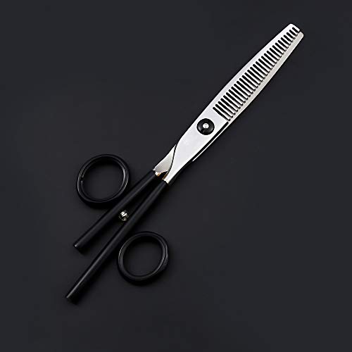 Ensemble de ciseaux de coiffure noir 440C au tranchant d'exception - 5