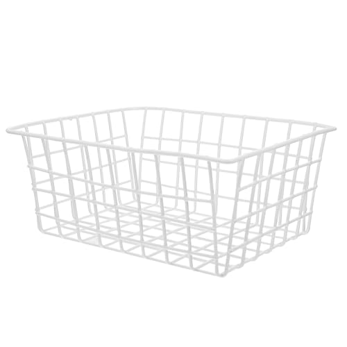 QUMIIRITY 冷凍庫用食品収納ボックス 大容量ワイヤーバスケット 冷蔵庫整理用 フルーツ野菜収納 家用キッチン整理 便利耐久設計