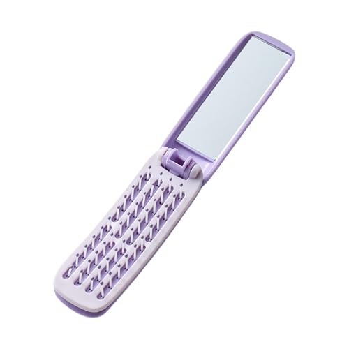 Cepillo de Cabello de Viaje,Portátil Plegable Masaje - Peine Compacto de Bolso Cepillo para el Pelo | para Estilizar Desenredar Maquillaje Mujeres Niñas Negocios Trabajo Escuela Transporte
